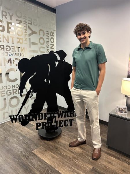 ISU Communication Studies student, Max Rose, interning at the Wounded Warrior Project. 